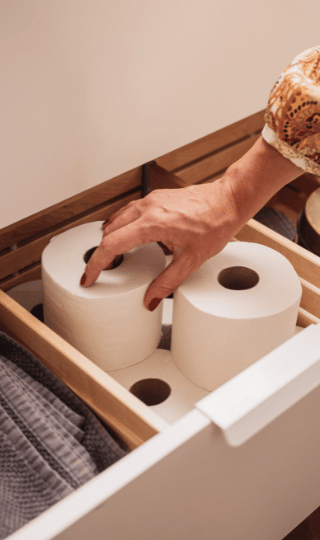 Extra Bathroom Storage in Drawer
