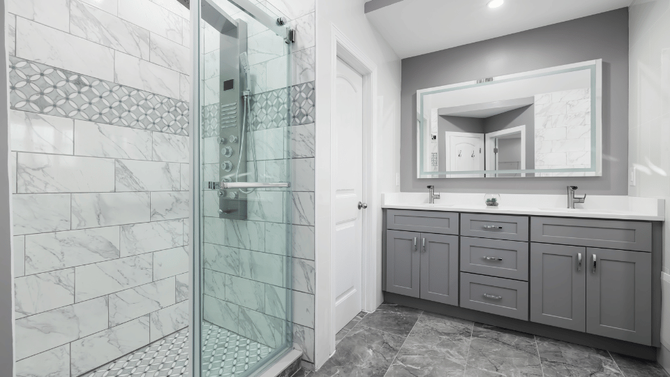 Bathroom With Standing Shower