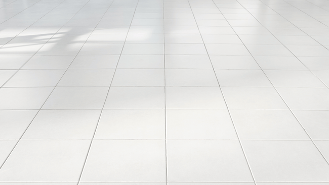 Tile Floor in Bathroom