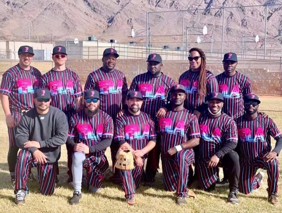 Team lined up at a tournament