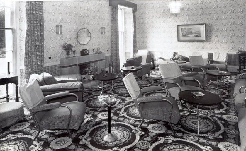 The main lounge in the 1950's
