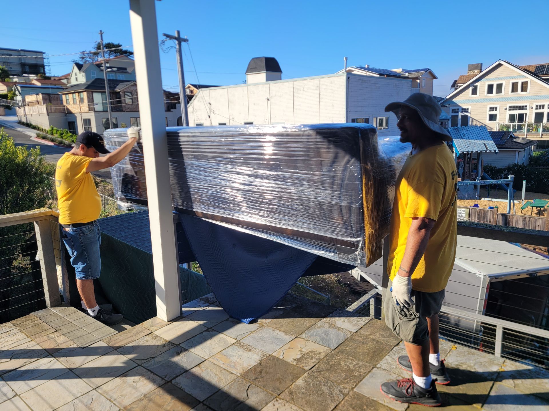 Loading the furniture