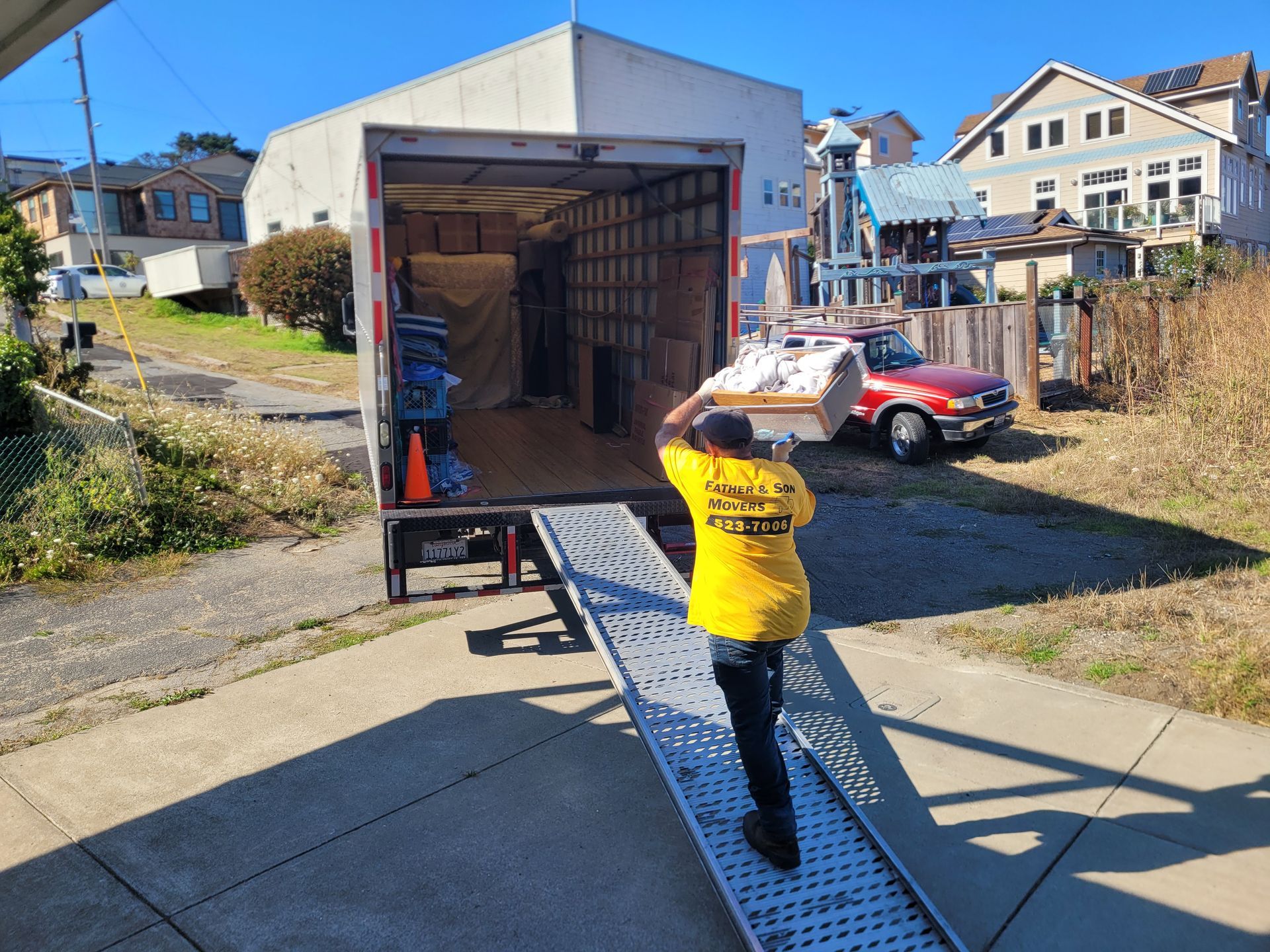 Loading the household items