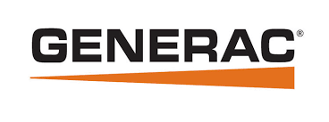 The Generac logo, black text and an orange line beneath, with the registered trademark symbol.