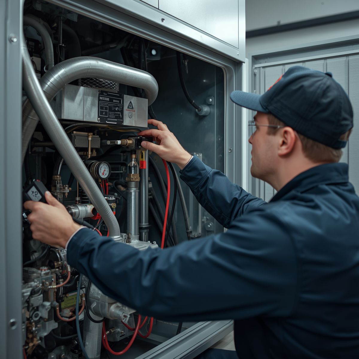 A white truck is parked in a parking lot next to a building.