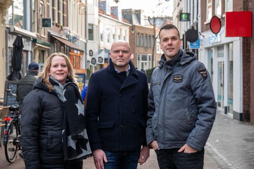 Team Stichting Leen. Simone van der Velde, Vincent Nieuwehuizen en Ernstjan Doornebal.