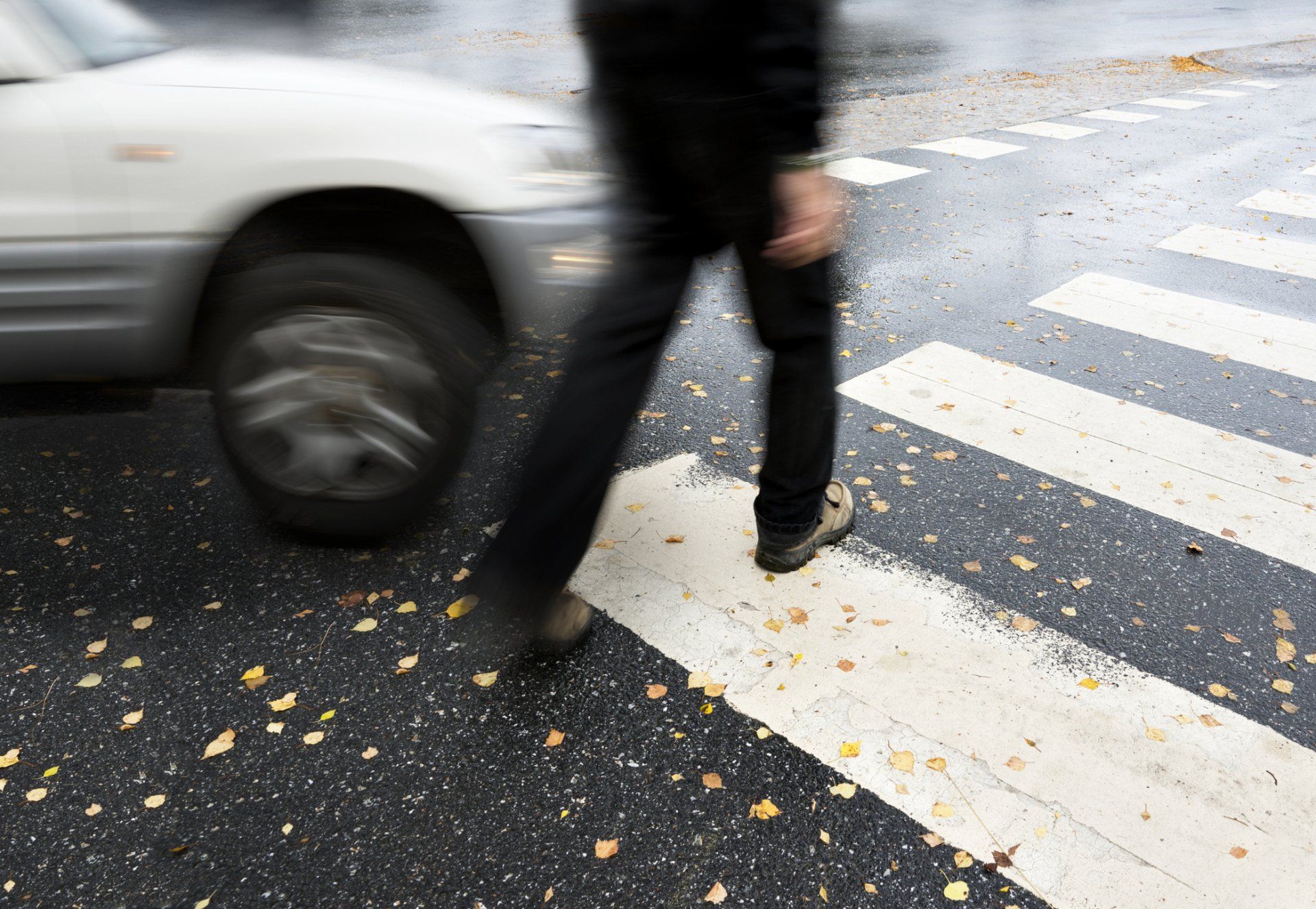 Man on Pedestrian Crossing – Washington, DC – Wingfield, Ginsburg & Lipp PC