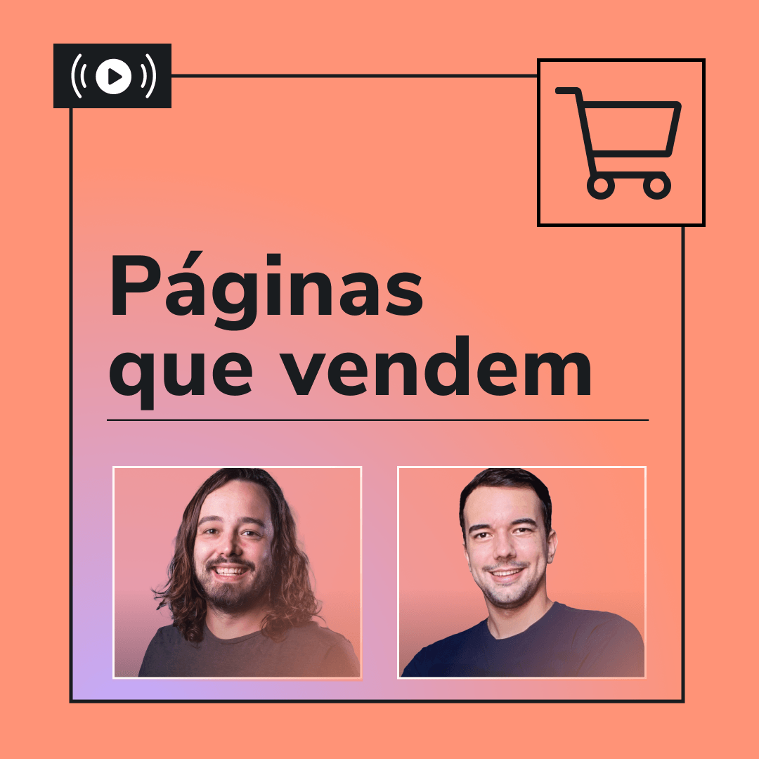 Dois homens estão parados um ao lado do outro em frente a um carrinho de compras.