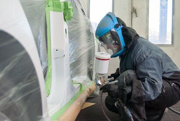 Spray Painting — Auto Body Repairs in South Albury, NSW