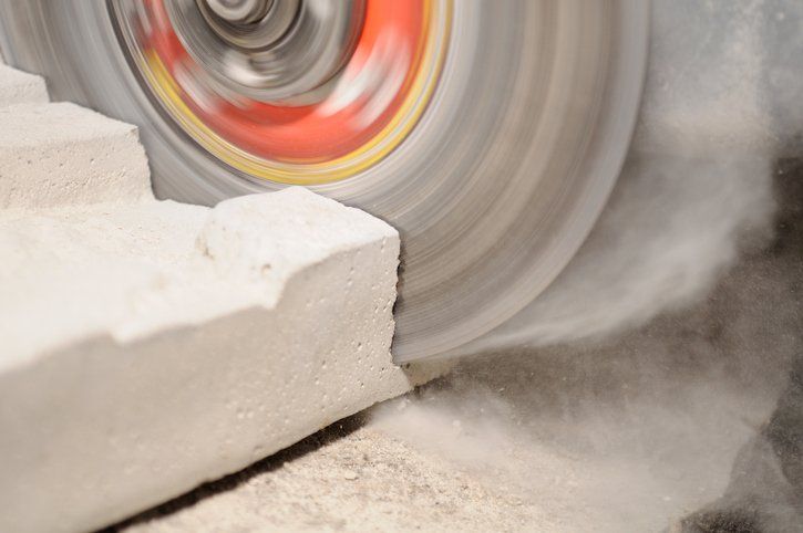 Colorado — Grinder Cutting Concrete Block in Denver, CO