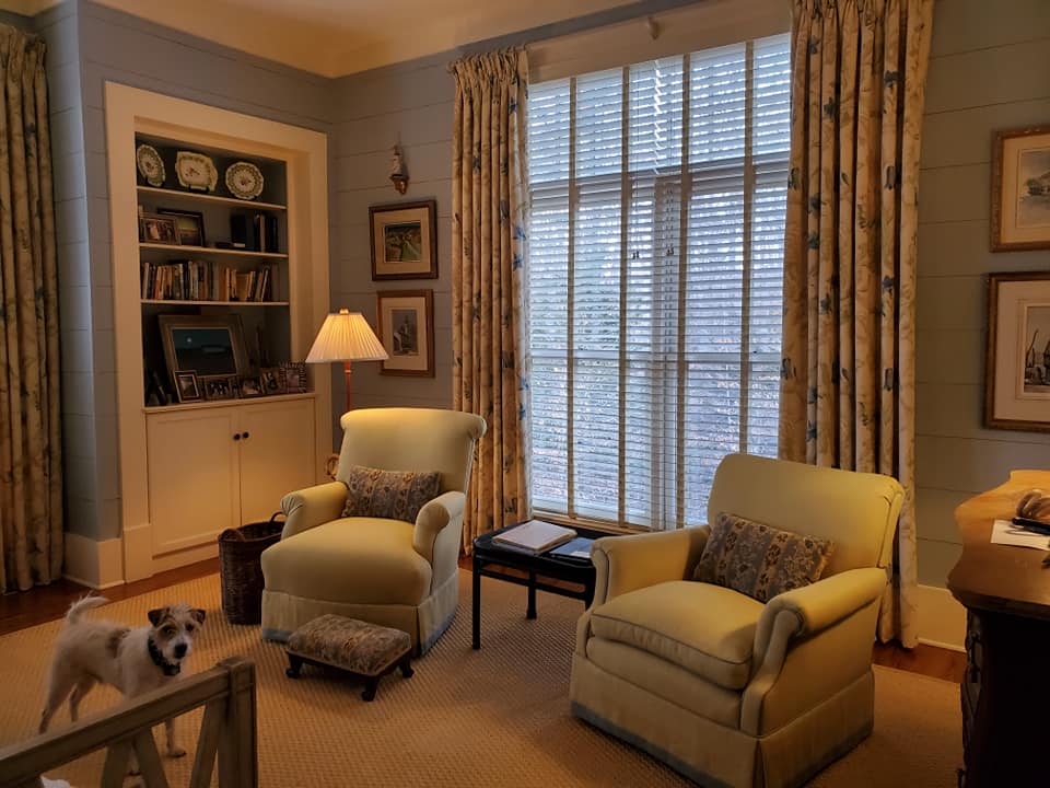 Two Brown Chair and WIndow — Otto, NC — Christine's Home Decor