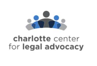 The logo for the charlotte center for legal advocacy