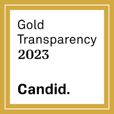 A logo for gold transparency 2023 by candid.