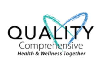 A logo for quality comprehensive health and wellness together