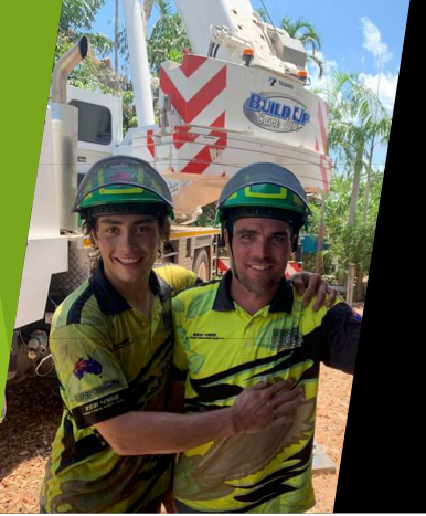 Worker Cutting A Tree — Tree Services In Palmerston, NT