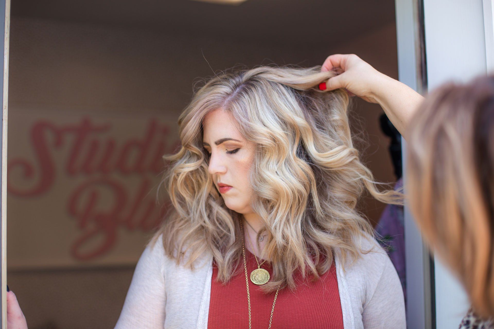 studio blush hair extension