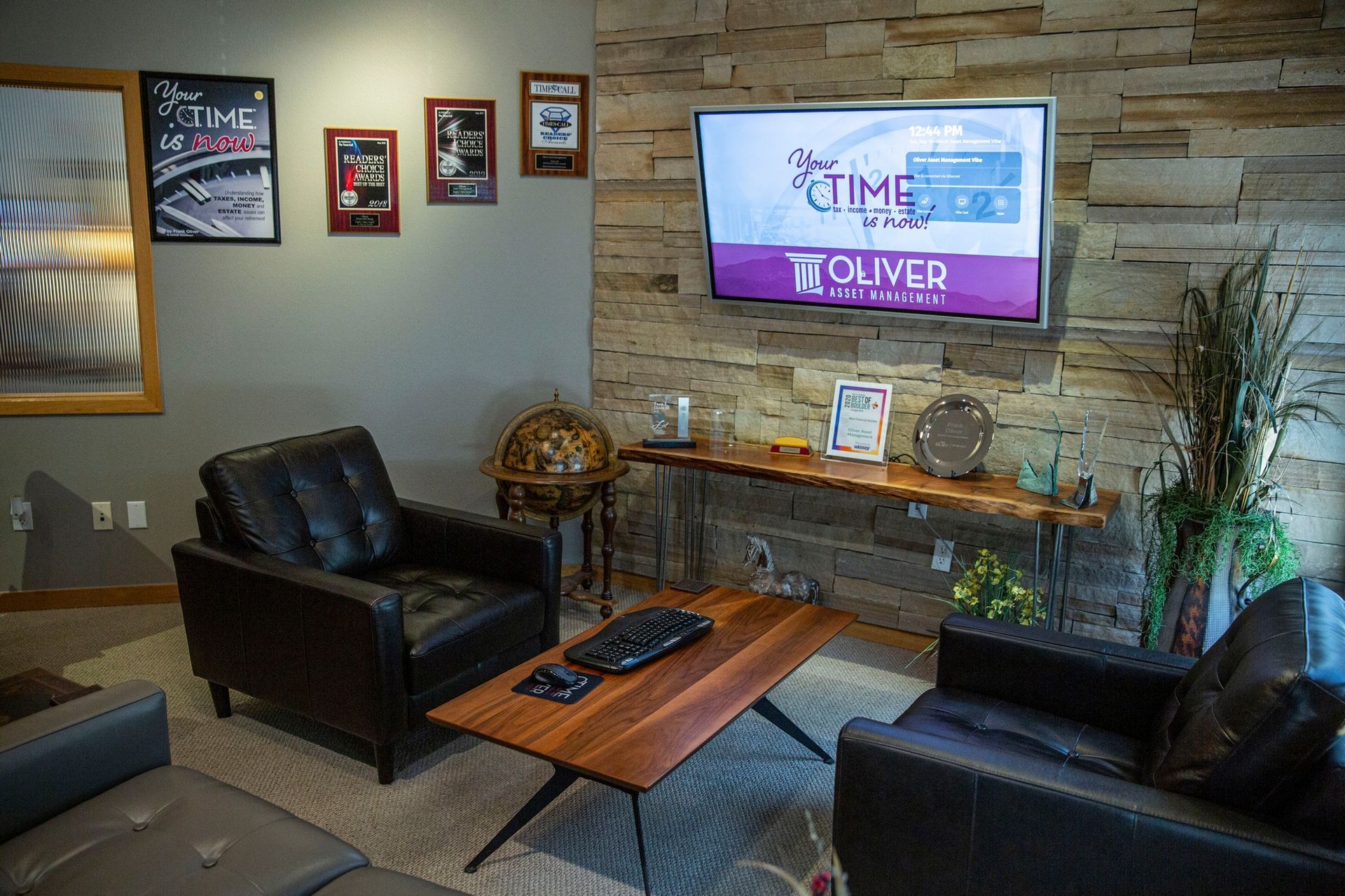 The office room of Oliver Asset Management