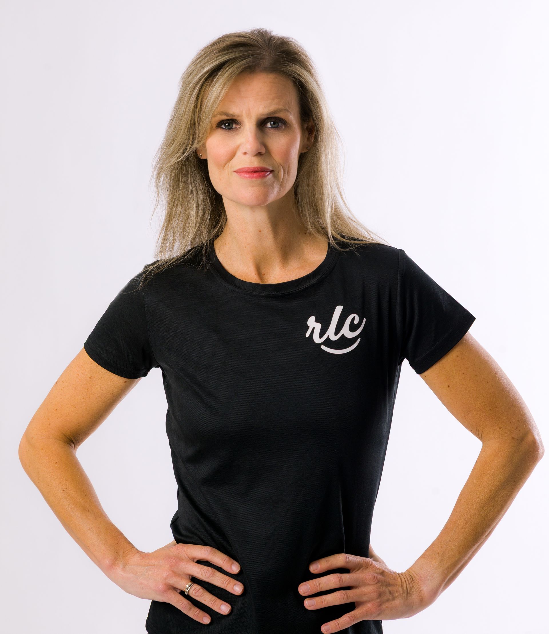 Blauw ruitlogo met witte 