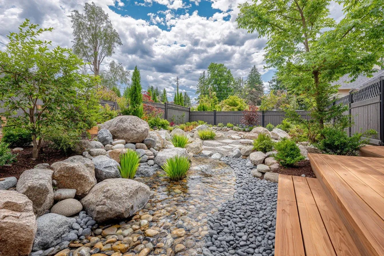 Garden Landscape + Deck Richmond pairing decking with paver walkways, turf, planters, cedar screens, and softscapes.
Eco Deck Builders Richmond using green-certified materials, FSC timber, recycled composites, low-VOC stain products.
Trex Composite Deck Builder Richmond premium installs for lifetime durability, colorfast appearance, and splinter-free comfort.
Mixed Material Deck Richmond blending composite field boards with cedar borders, metal rail posts, and stone accents.
Vinyl Balcony Waterproofing Richmond solving leak issues with vinyl coverings, slope correction, and sealed flashing.