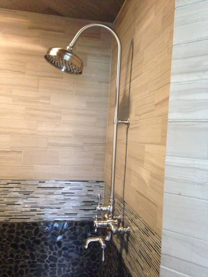 Shower Head in A Beautiful Bathroom | Sellersburg, IN | Turnkey Builders