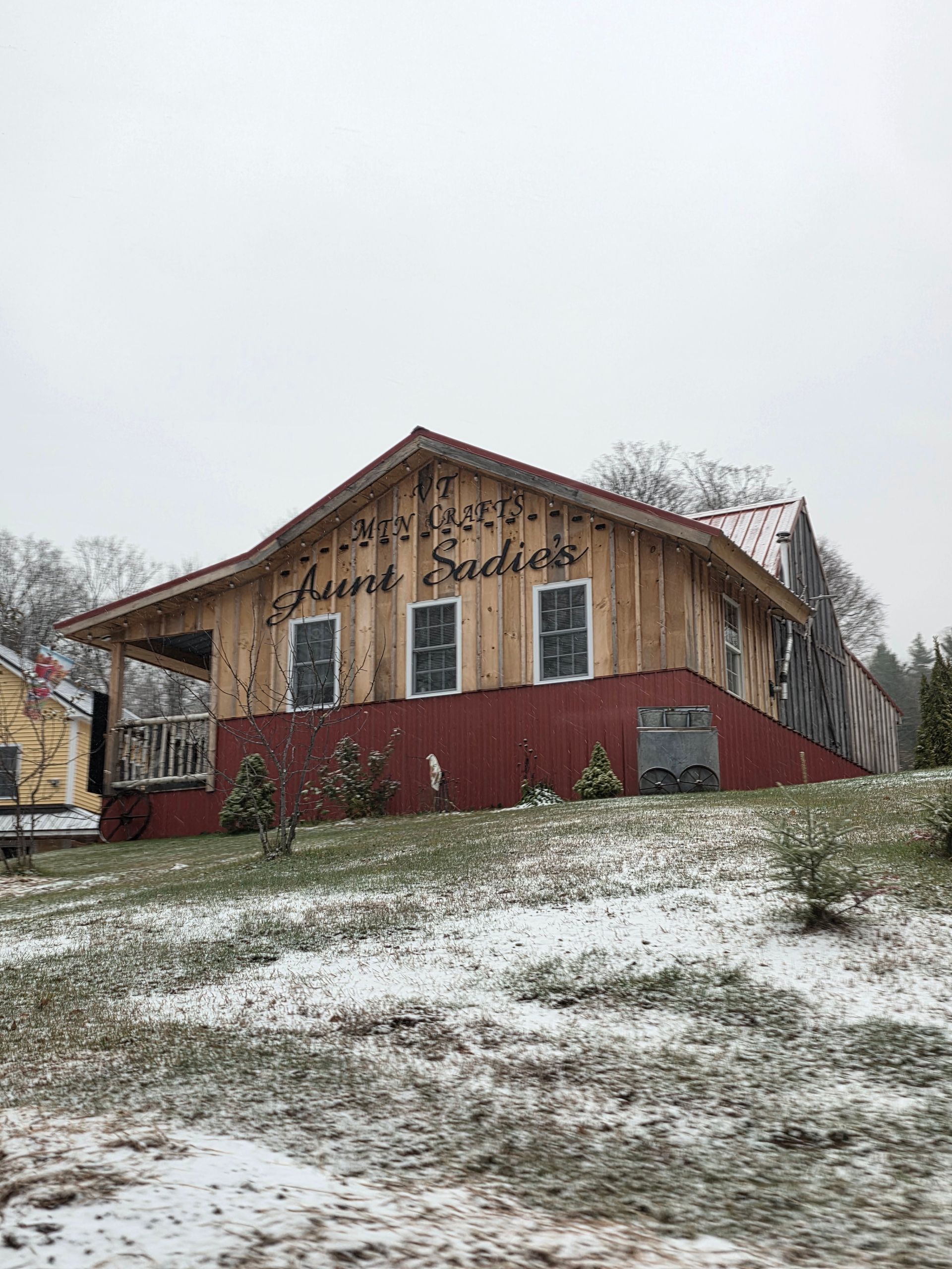 The Aunt Sadie's building in Lowell Vermont