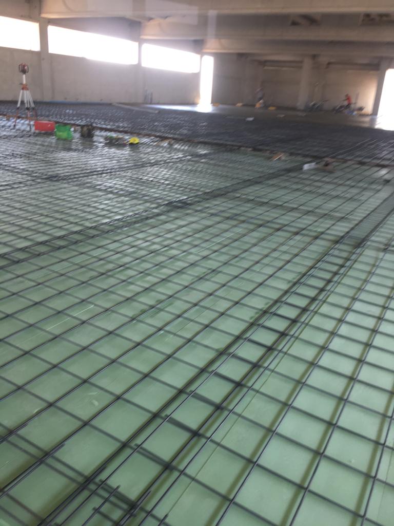 struttura in metallo per massetto