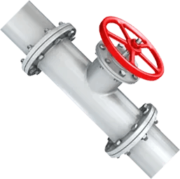 tubo con valvola per lavori edili