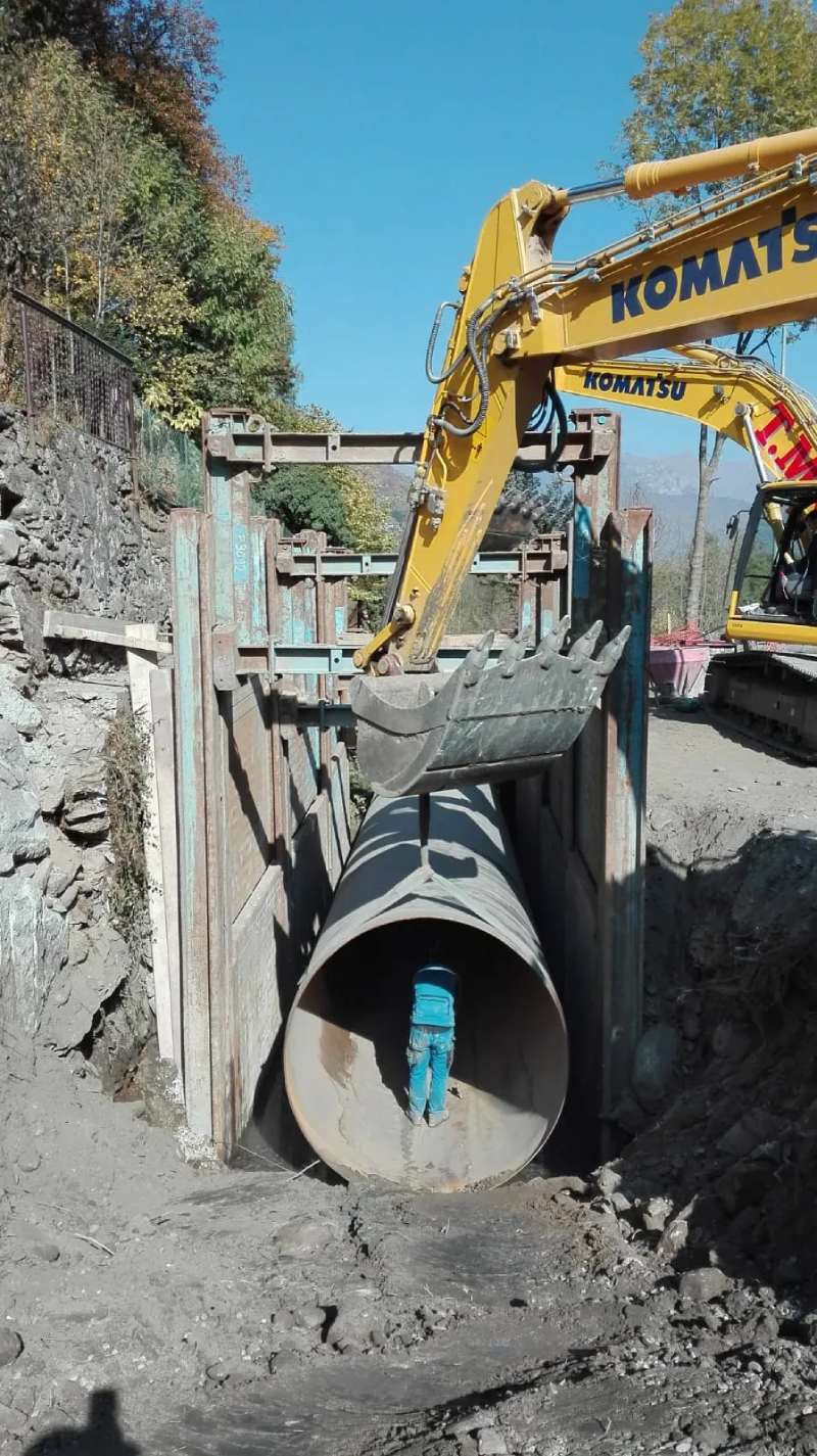 macchinario per scavo e condotta di grande diametro
