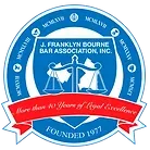The logo for the j. franklyn bourne bar association, inc. was founded in 1977.