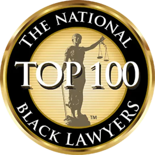 The National Top 100 Black Lawyers badge.