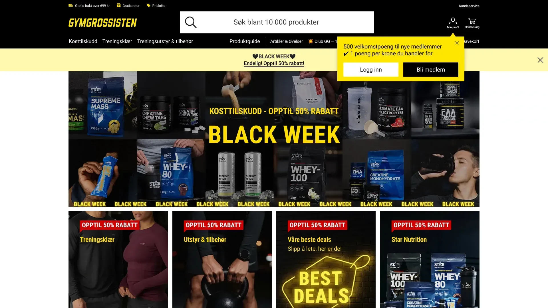 Gymgrossisten nettbutikk - Les om nettbutikken, sjekk kampanjer, kampanjekoder og tilbud