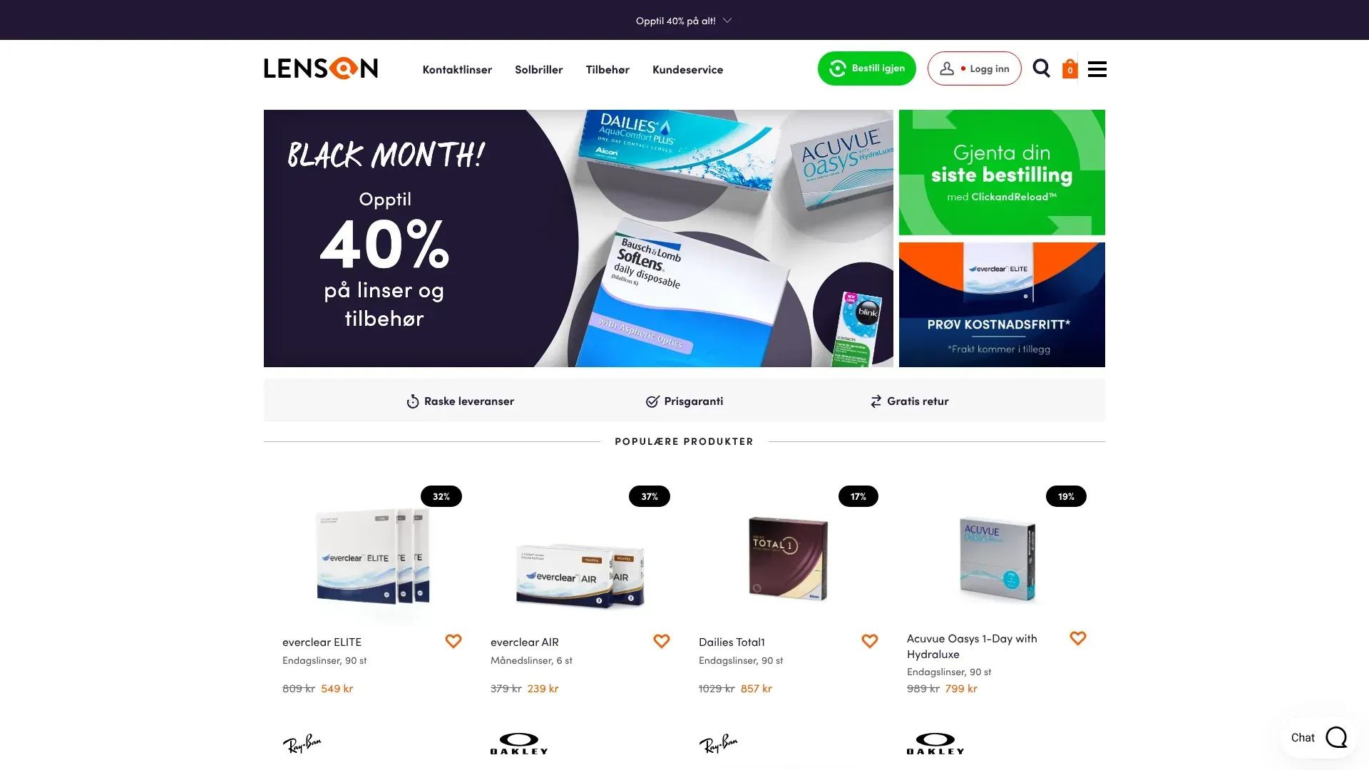 Lenson nettbutikk - Les om nettbutikken, sjekk kampanjer, kampanjekoder og tilbud
