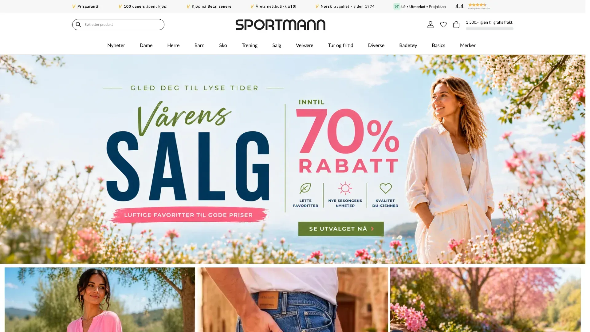 Sportmann nettbutikk - Les om nettbutikken, sjekk kampanjer, kampanjekoder og tilbud