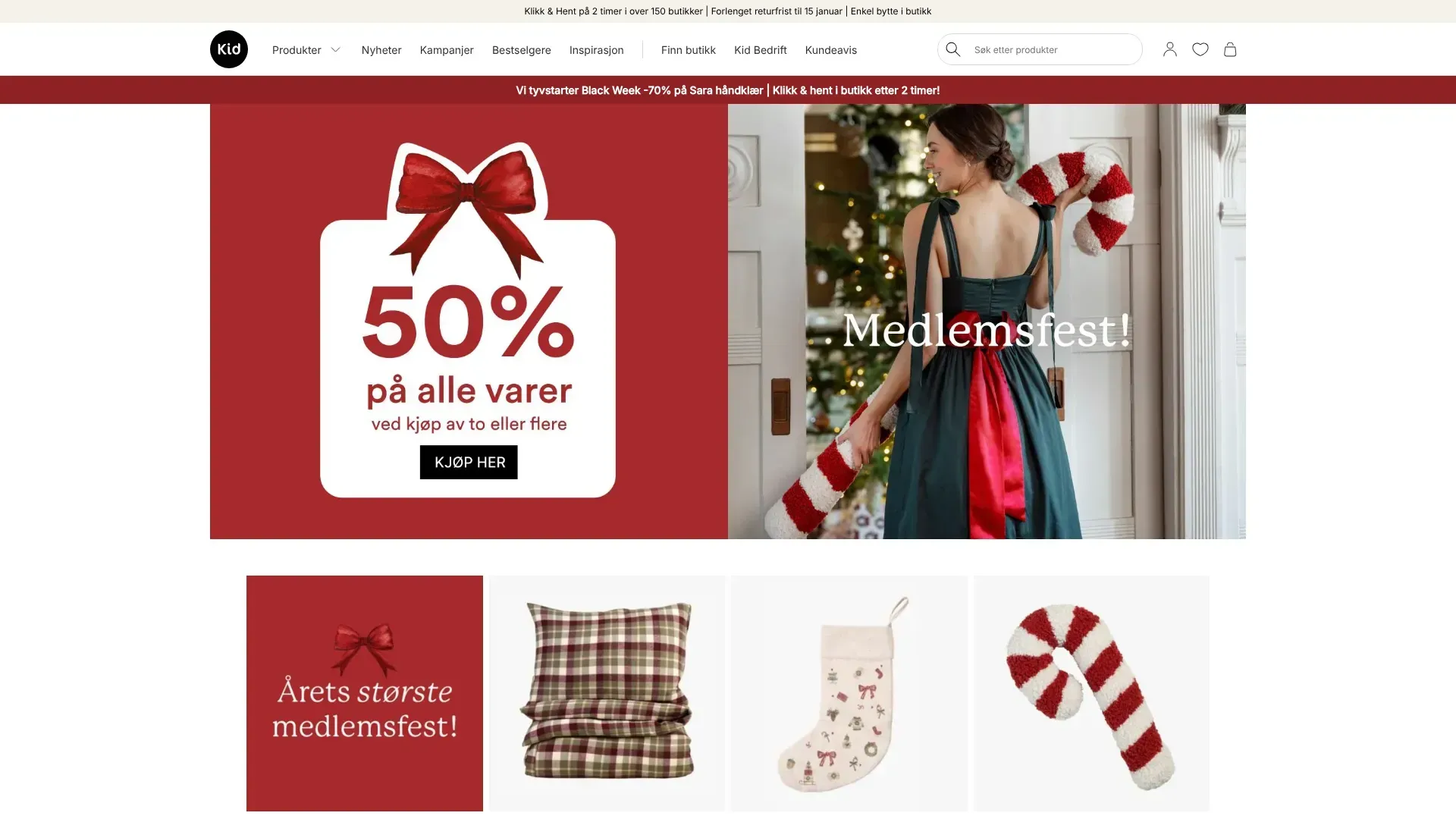 Kid nettbutikk - Les om nettbutikken, sjekk kampanjer, kampanjekoder og tilbud