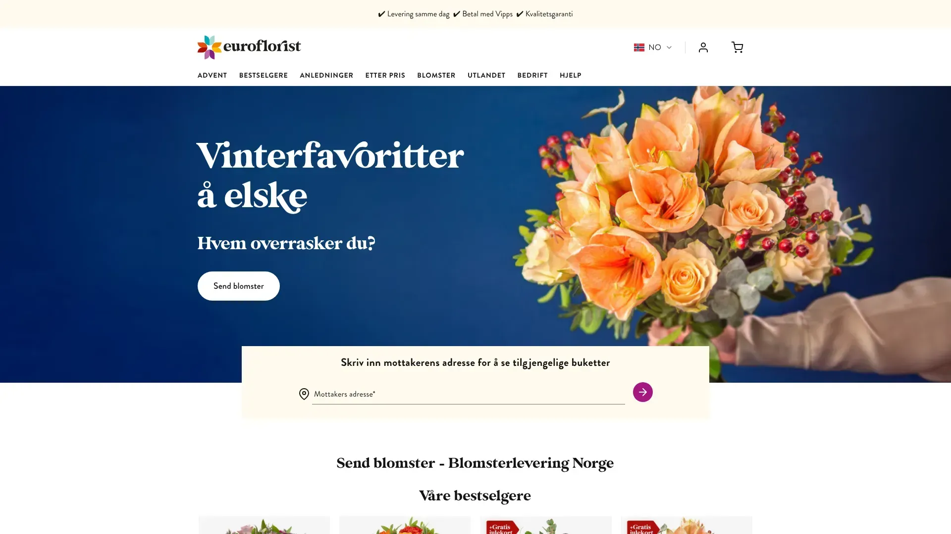 Euroflorist nettbutikk - Les om nettbutikken, sjekk kampanjer, kampanjekoder og tilbud