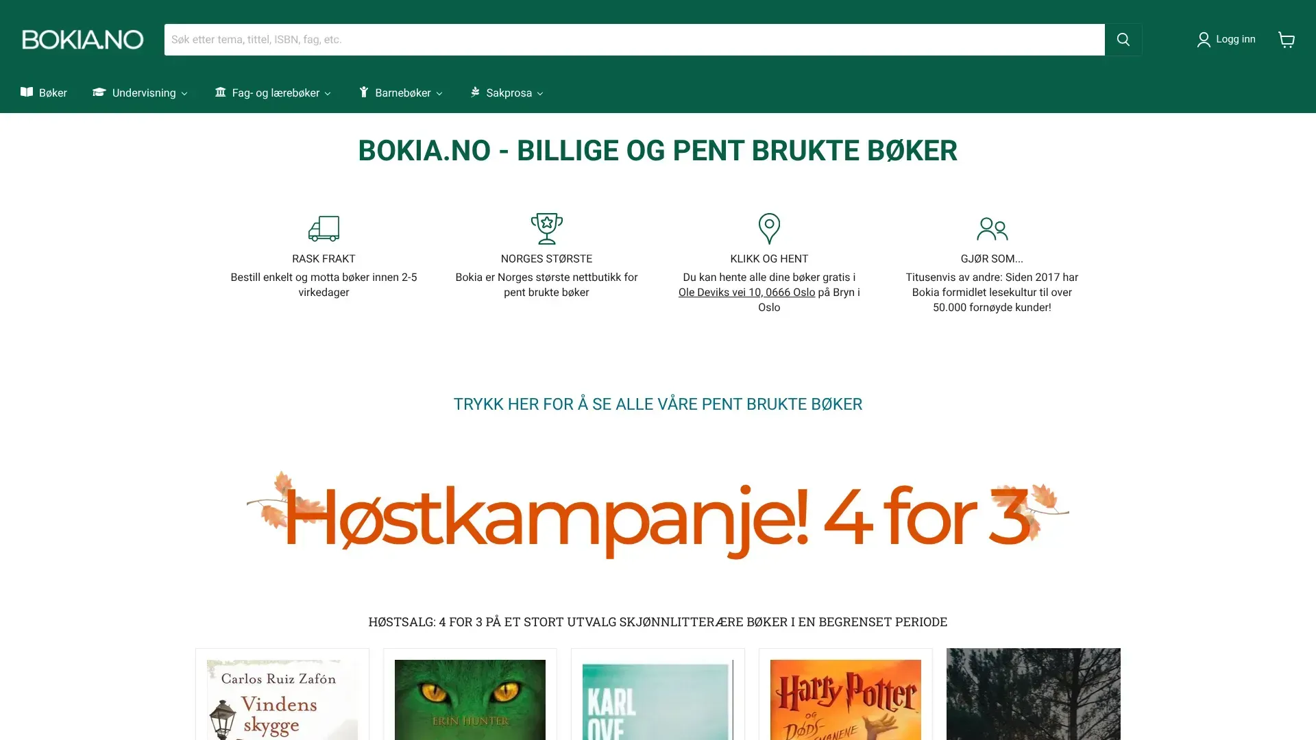 Bokia nettbutikk - Les om nettbutikken, sjekk kampanjer, kampanjekoder og tilbud