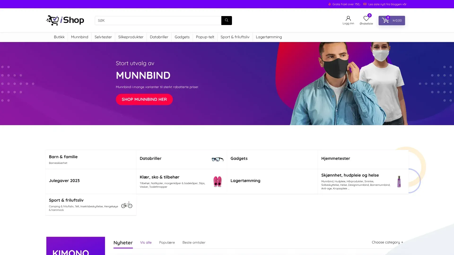 Ishop nettbutikk - Les om nettbutikken, sjekk kampanjer, kampanjekoder og tilbud
