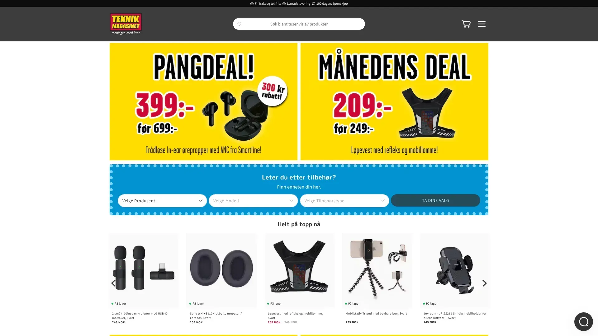 Teknikmagasinet nettbutikk - Les om nettbutikken, sjekk kampanjer, kampanjekoder og tilbud