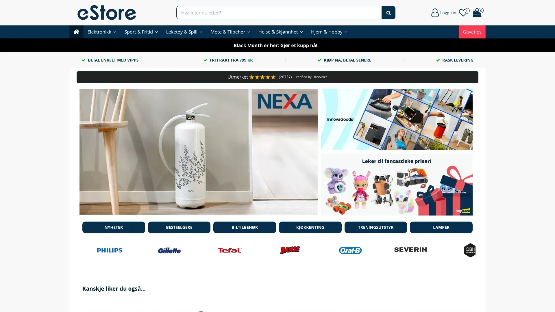 Estore nettbutikk - Les om nettbutikken, sjekk kampanjer, kampanjekoder og tilbud