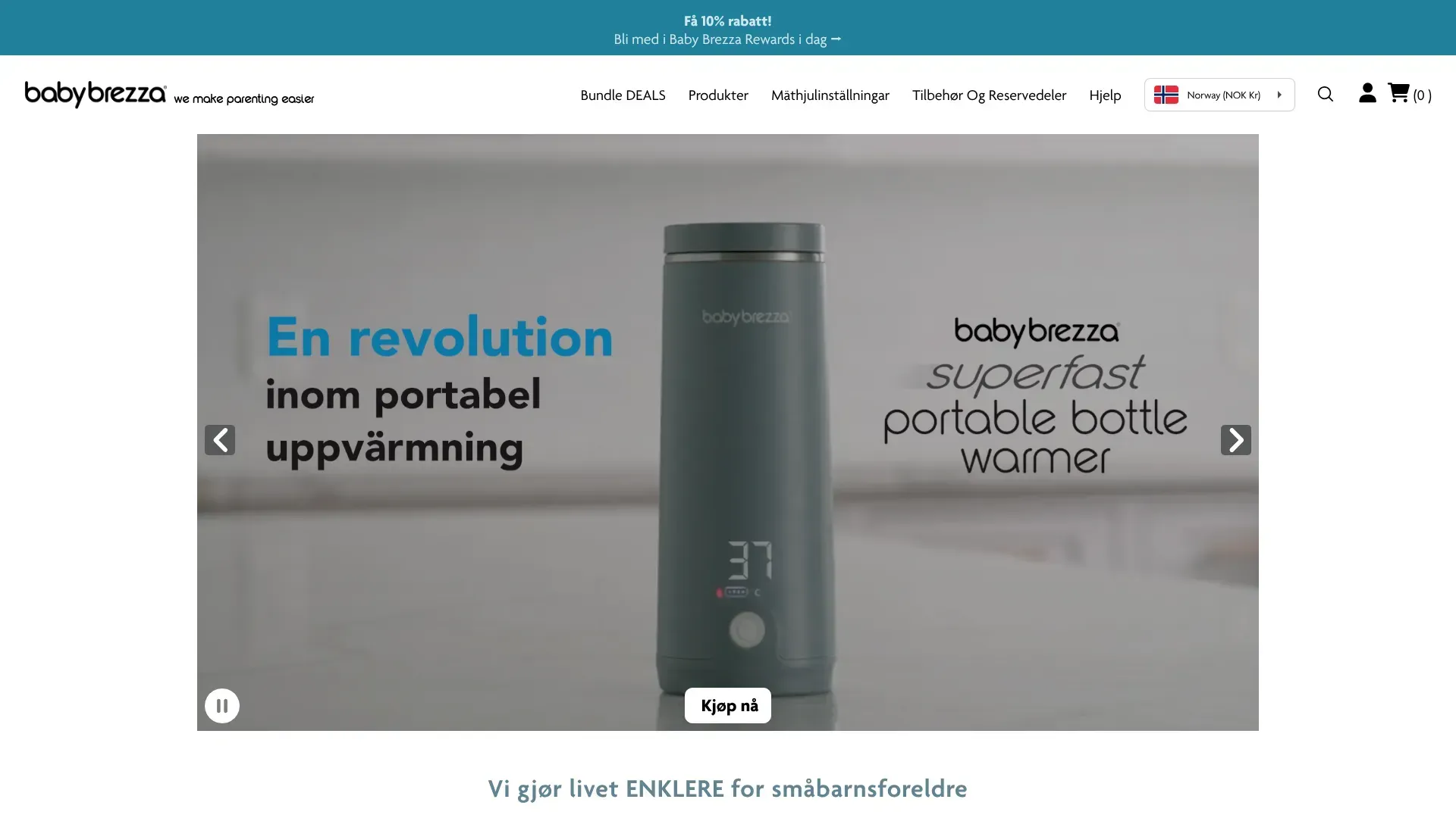 Babybrezza nettbutikk - Les om nettbutikken, sjekk kampanjer, kampanjekoder og tilbud