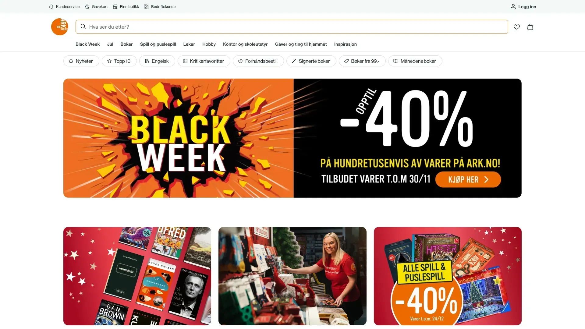 Ark nettbutikk - Les om nettbutikken, sjekk kampanjer, kampanjekoder og tilbud