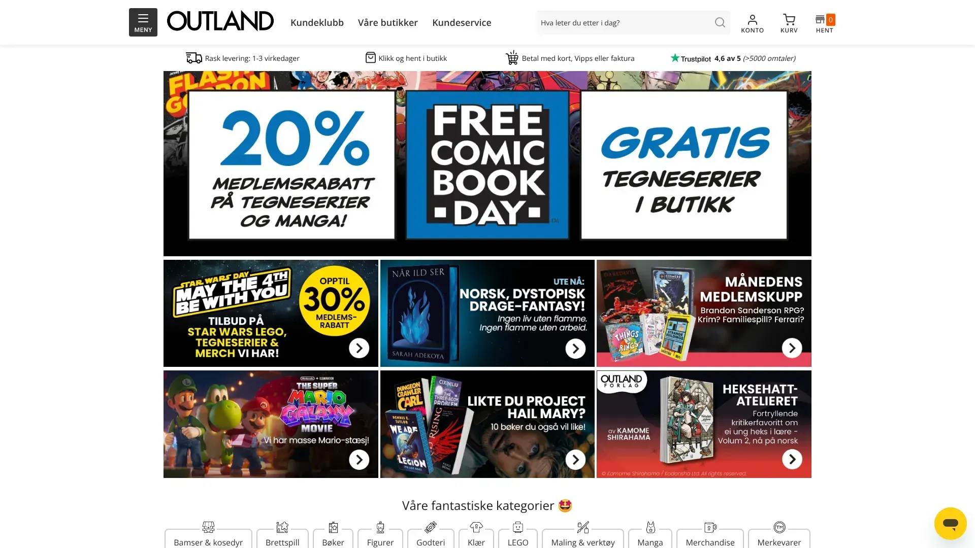 Outland nettbutikk - Les om nettbutikken, sjekk kampanjer, kampanjekoder og tilbud