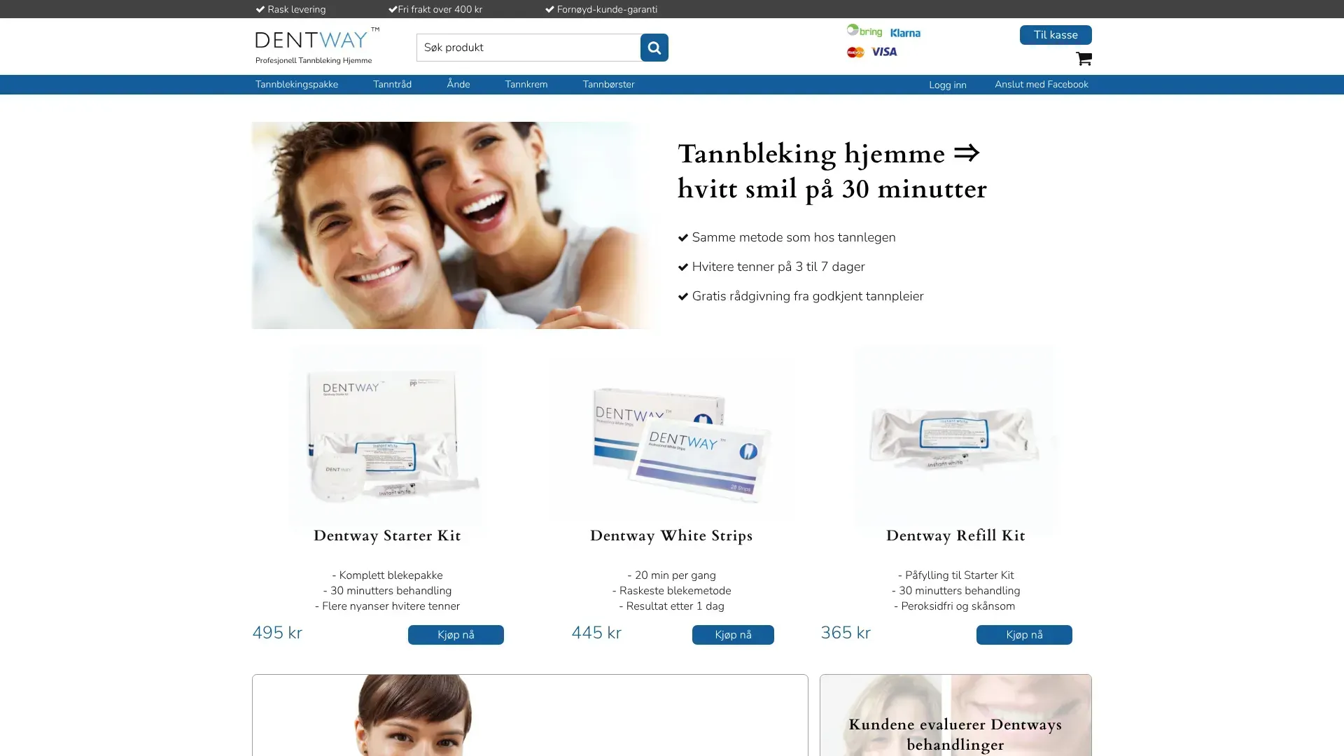Dentway nettbutikk - Les om nettbutikken, sjekk kampanjer, kampanjekoder og tilbud