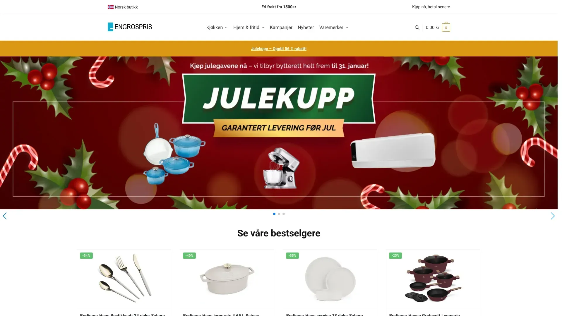 Engrospris nettbutikk - Les om nettbutikken, sjekk kampanjer, kampanjekoder og tilbud