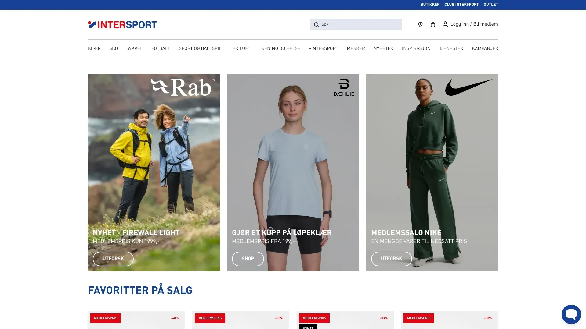 Intersport nettbutikk - Les om nettbutikken, sjekk kampanjer, kampanjekoder og tilbud