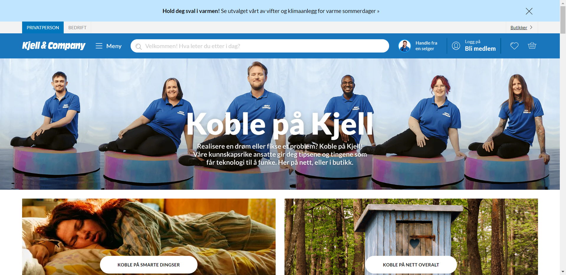 Kjell.com nettbutikk - Les omtalen av nettbutikken