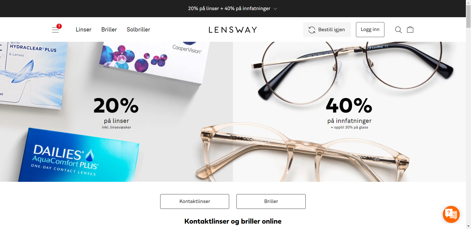 Lensway nettbutikk - Les omtalen av nettbutikken