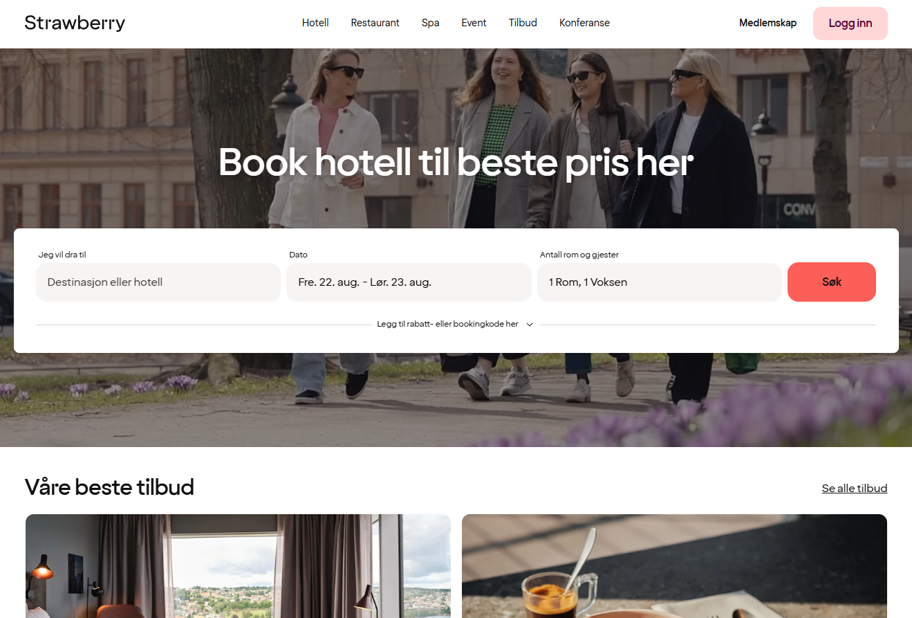 Strawberry - Les omtalen av hotellene