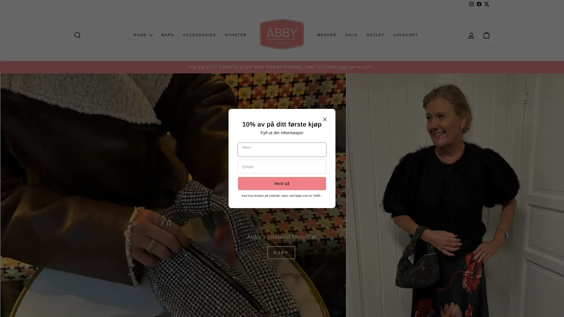 Abbyboutique nettbutikk - Les om nettbutikken, sjekk kampanjer, kampanjekoder og tilbud