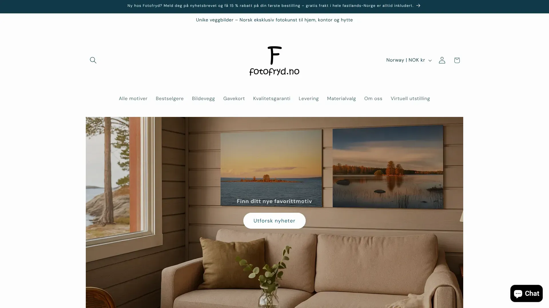 Fotofryd nettbutikk - Les om nettbutikken, sjekk kampanjer, kampanjekoder og tilbud